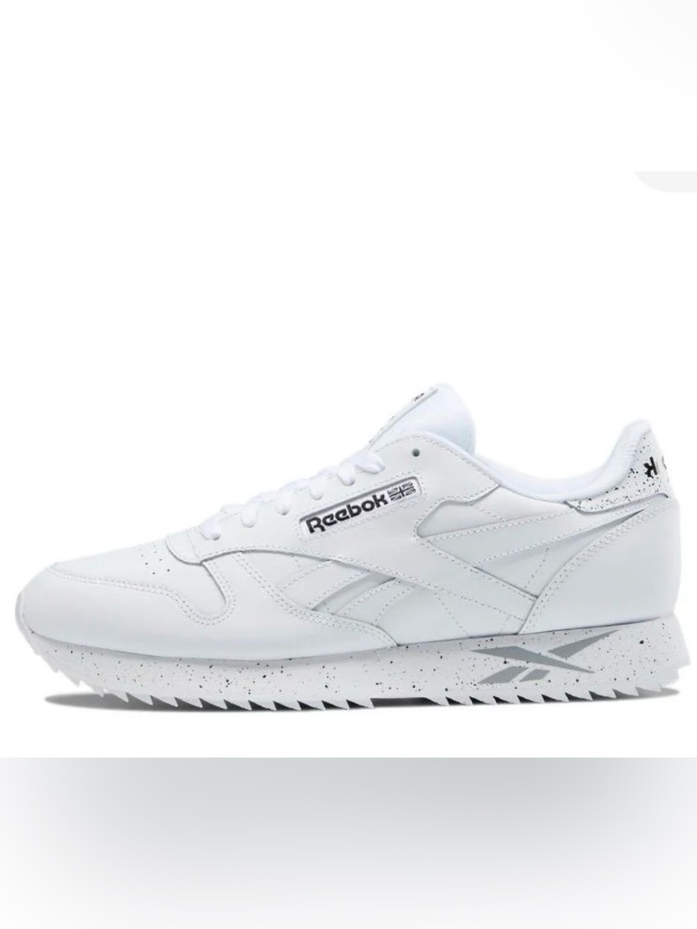 Reebok Men's White Leather Low-Top Sneaker